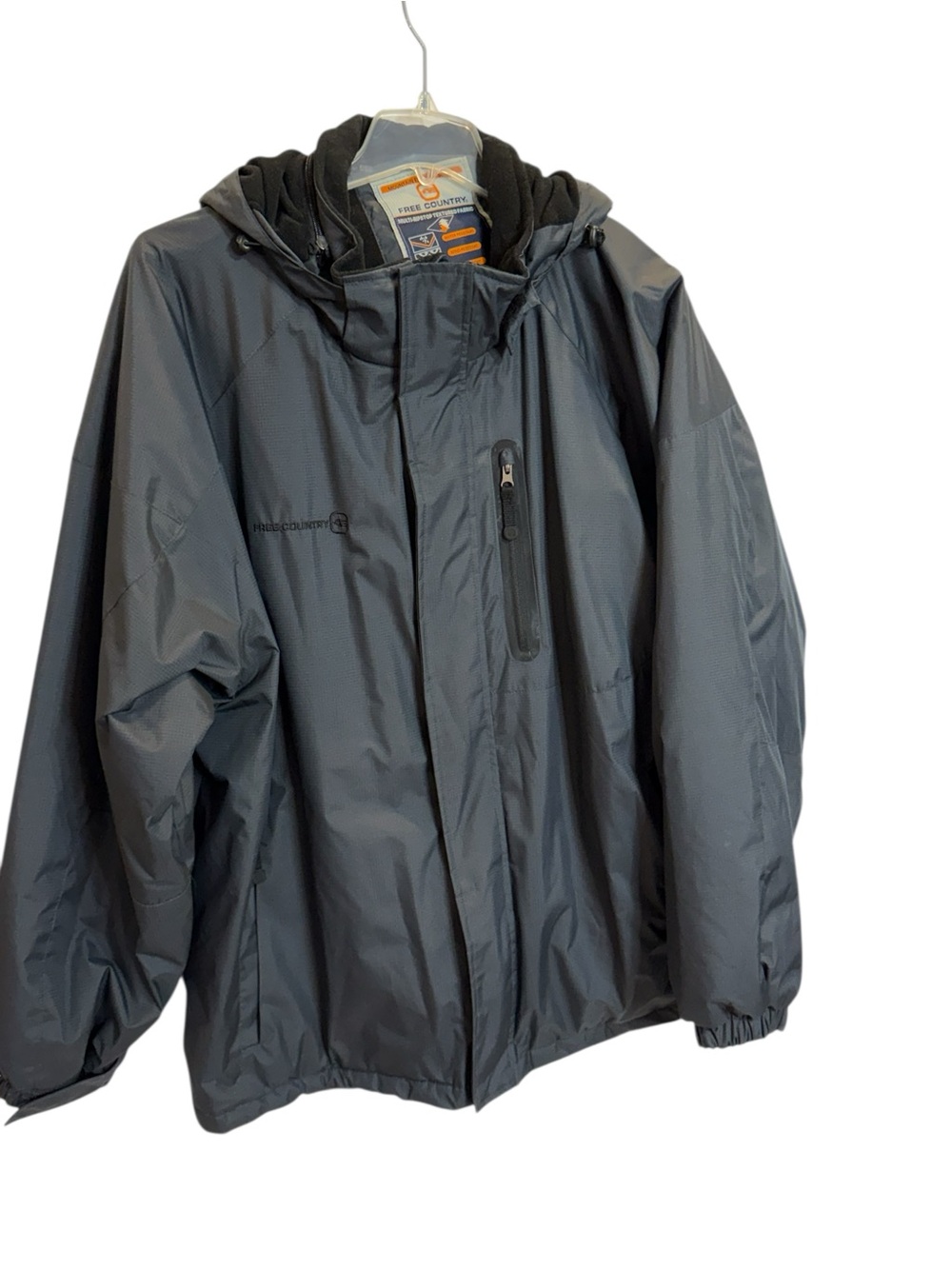 Free Country Mountain Extreme Series Black Hooded Lined Jacket XXXL